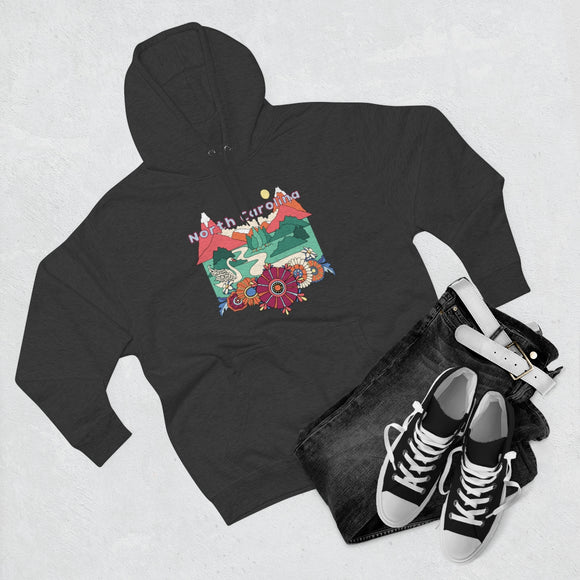 Premium North Carolina Hoodie - Boho Unisex Sweatshirt