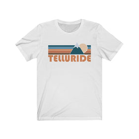 Telluride, Colorado T-Shirt - Retro Mountain Adult Unisex Telluride T Shirt
