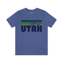 Utah T-Shirt - Retro Mountain Bike Adult Unisex Utah T Shirt-46