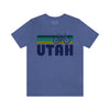 Utah T-Shirt - Retro Mountain Bike Adult Unisex Utah T Shirt
