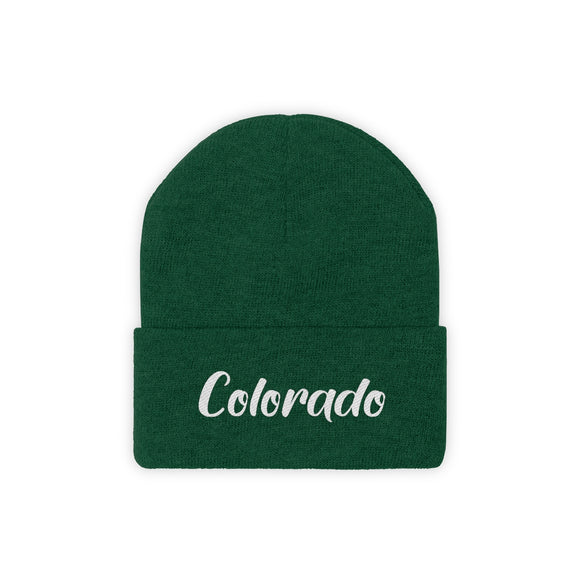 Colorado Beanie - Adult Embroidered Colorado Knit Hat