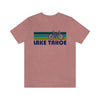 Lake Tahoe T-Shirt - Retro Mountain Bike Adult Unisex Lake Tahoe, Idaho T Shirt
