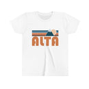 Alta Youth T-Shirt - Retro Mountain Utah Kid's TShirt-2