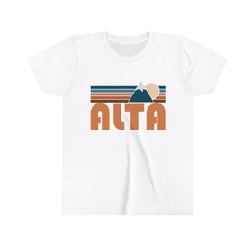 Alta Youth T-Shirt - Retro Mountain Utah Kid's TShirt
