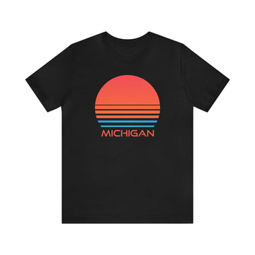 Buy black Michigan T-Shirt - Retro 80s Unisex Michigan Shirt