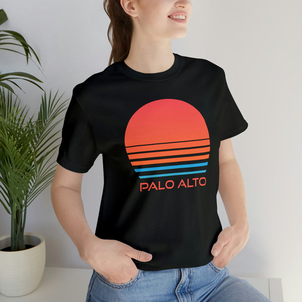 Palo Alto, California T-Shirt - Retro 80s Unisex Palo Alto Shirt
