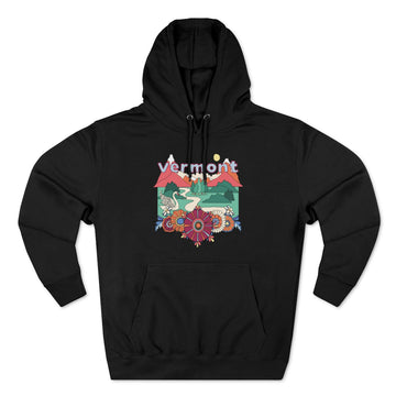 Buy black Premium Vermont Hoodie - Boho Unisex Sweatshirt