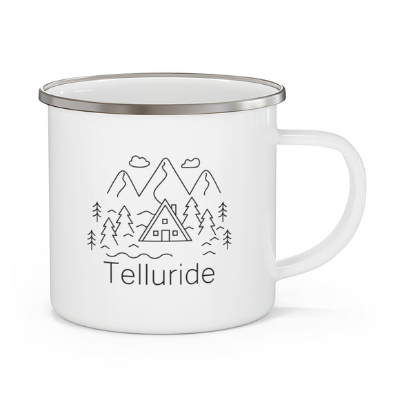 Telluride, Colorado Camp Mug - Retro Enamel Camping Telluride Mug