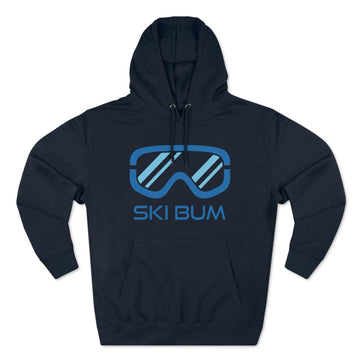 Buy navy Premium Ski Bum Hoodie - Retro Unisex Sweatshirt - Ski Goggles