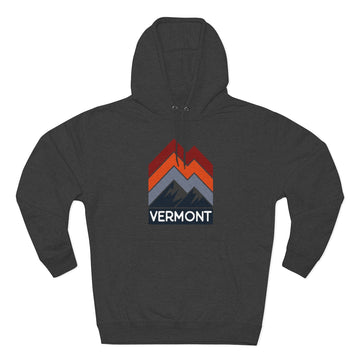 Buy charcoal-heather Premium Vermont Hoodie - Retro Unisex Sweatshirt