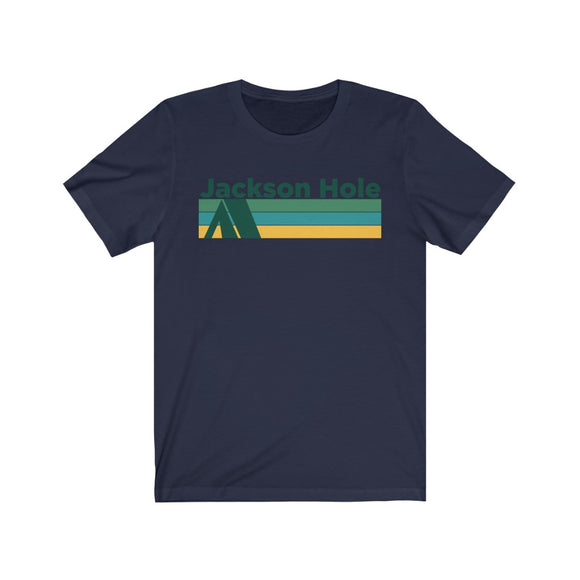 Jackson Hole, Wyoming T-Shirt - Retro Camping Adult Unisex Jackson Hole T Shirt
