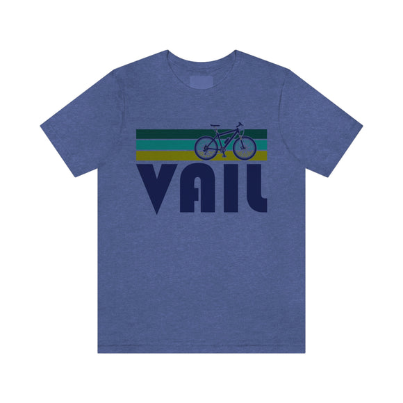 Vail T-Shirt - Retro Mountain Bike Adult Unisex Vail, Colorado T Shirt