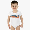 Truckee Baby Bodysuit - Retro Mountain Truckee, California Baby Bodysuit