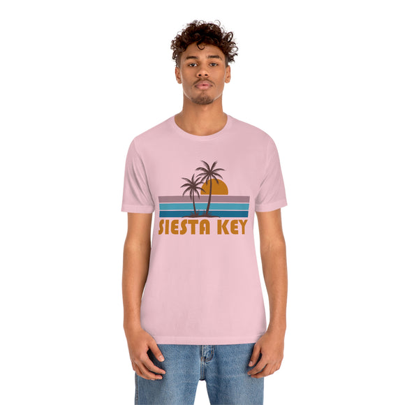Siesta Key, Florida T-Shirt - Retro Palm Tree Unisex Siesta Key Shirt