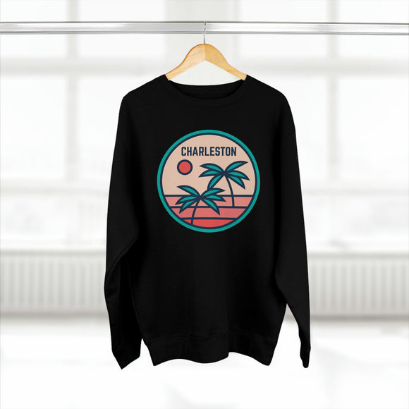 Premium Charleston, South Carolina Crewneck Sweatshirt - Retro Unisex Sweatshirt