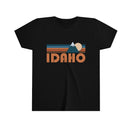 Idaho Youth T-Shirt - Retro Mountain Idaho Kid's TShirt-3