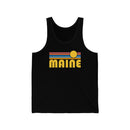 Maine Tank Top - Unisex Maine Tank Top Retro Sun-3
