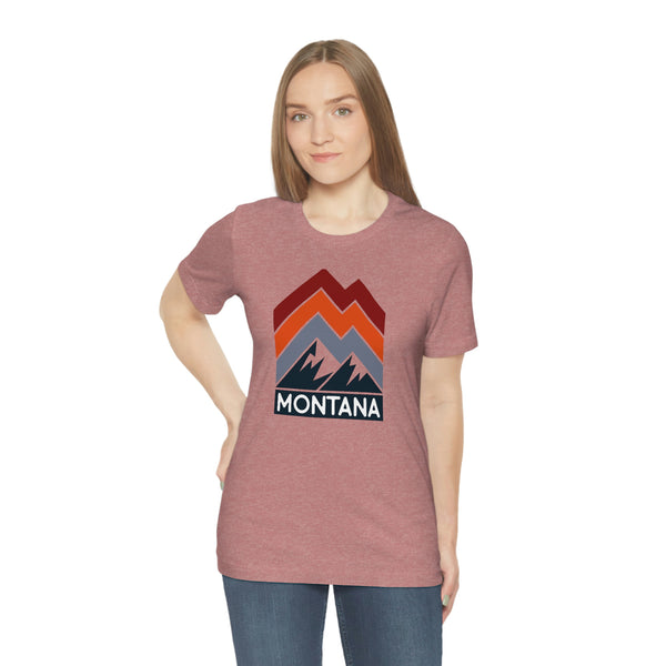 Montana T-Shirt - Retro Mountain Unisex Montana Shirt