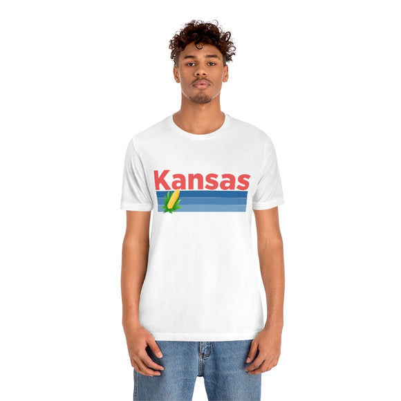 Kansas T-Shirt - Retro Corn Unisex Kansas Shirt