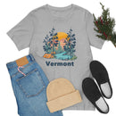 Vermont T-Shirt - Mountain Illustration Unisex Vermont Shirt-31