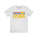 Iowa T-Shirt - Retro Sunrise Adult Unisex Iowa T Shirt-2