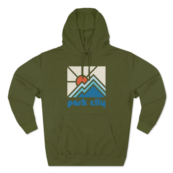 Premium Park City, Utah Hoodie - Min Mountain Unisex Sweatshirt