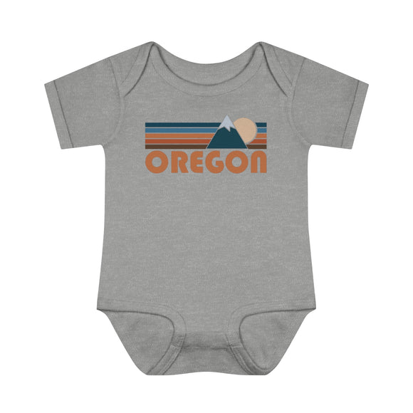 Oregon Baby Bodysuit - Retro Mountain Oregon Baby Bodysuit