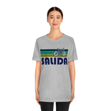 Salida T-Shirt - Retro Mountain Bike Adult Unisex Salida, Colorado T Shirt - 0
