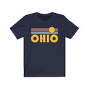 Ohio T-Shirt - Retro Sunrise Adult Unisex Ohio T Shirt-6