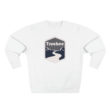 Buy white Premium Truckee, California Crewneck Sweatshirt - Retro Unisex Sweatshirt