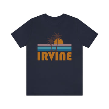 Buy navy Irvine, California T-Shirt - Retro Palm Tree Unisex Irvine Shirt