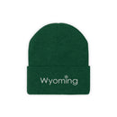 Wyoming Knit Beanie - Adult Embroidered Snowflake Wyoming Knit Hat-9