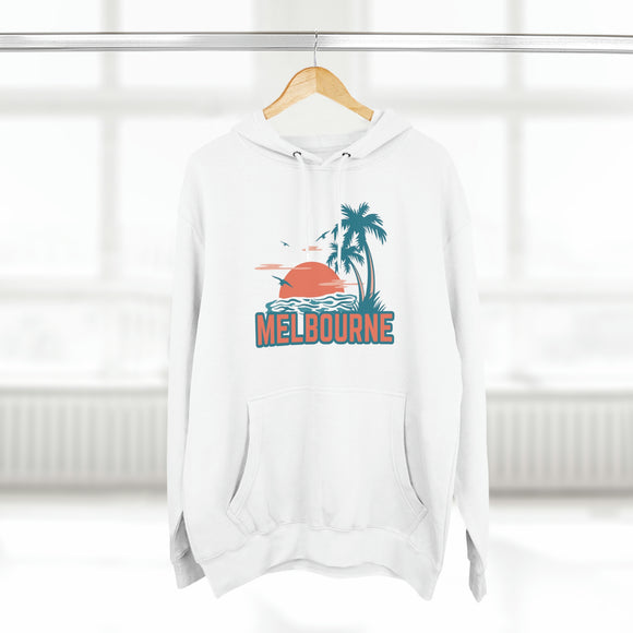 Premium Melbourne, Florida Hoodie - Palm Tree Unisex Sweatshirt