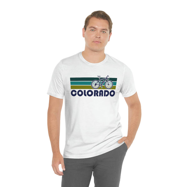 Colorado T-Shirt - Retro Mountain Bike Adult Unisex Colorado T Shirt