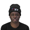 New York Beanie - Adult Embroidered Retro New York Knit Hat
