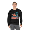 Hawaii Sweatshirt - Unisex Retro Palm Tree Hawaii Crewneck Sweatshirt