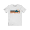 Montana T-Shirt - Retro Mountain Adult Unisex Montana T Shirt
