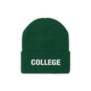 College Beanie - Adult Embroidered College Knit Hat-13