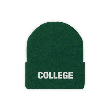 Buy hunter-green College Beanie - Adult Embroidered College Knit Hat