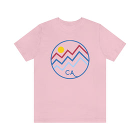 Buy pink California T-Shirt - Retro Unisex California T Shirt