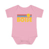 Boise Baby Bodysuit - Retro Sun Boise, Idaho Baby Bodysuit