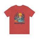 Washington T-Shirt - Mountain Illustration Unisex Washington Shirt-57