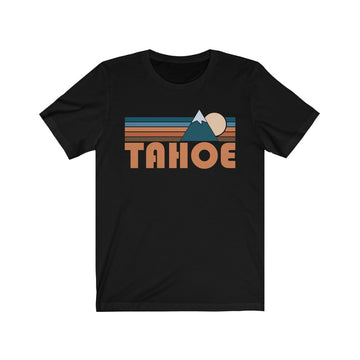 Buy black Tahoe, California T-Shirt - Retro Mountain Adult Unisex Tahoe T Shirt