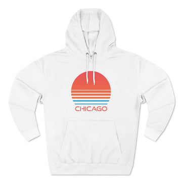 Premium Chicago, Illinois Hoodie - Retro 80s Unisex Sweatshirt - 0