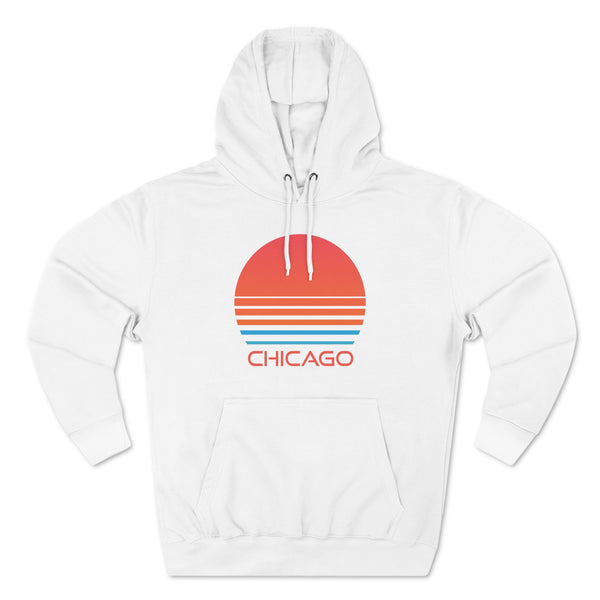 Premium Chicago, Illinois Hoodie - Retro 80s Unisex Sweatshirt