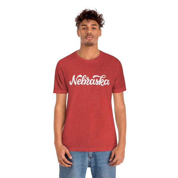 Nebraska T-Shirt - Hand Lettered Unisex Nebraska Shirt