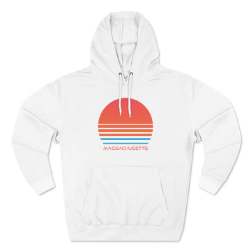 Premium Massachusetts Hoodie - Retro 80s Unisex Sweatshirt - 0