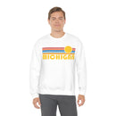 Michigan Sweatshirt - Retro Sunrise Unisex-4