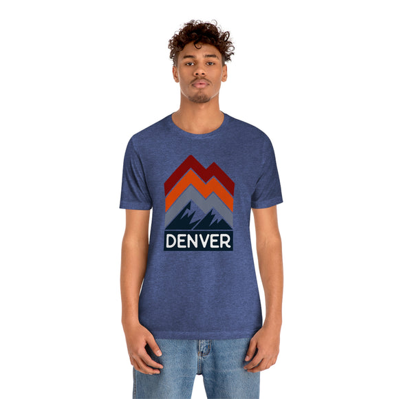 Denver, Colorado T-Shirt - Retro Mountain Unisex Denver Shirt
