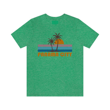 Buy heather-kelly Panama City, Florida T-Shirt - Retro Palm Tree Unisex Panama City Shirt